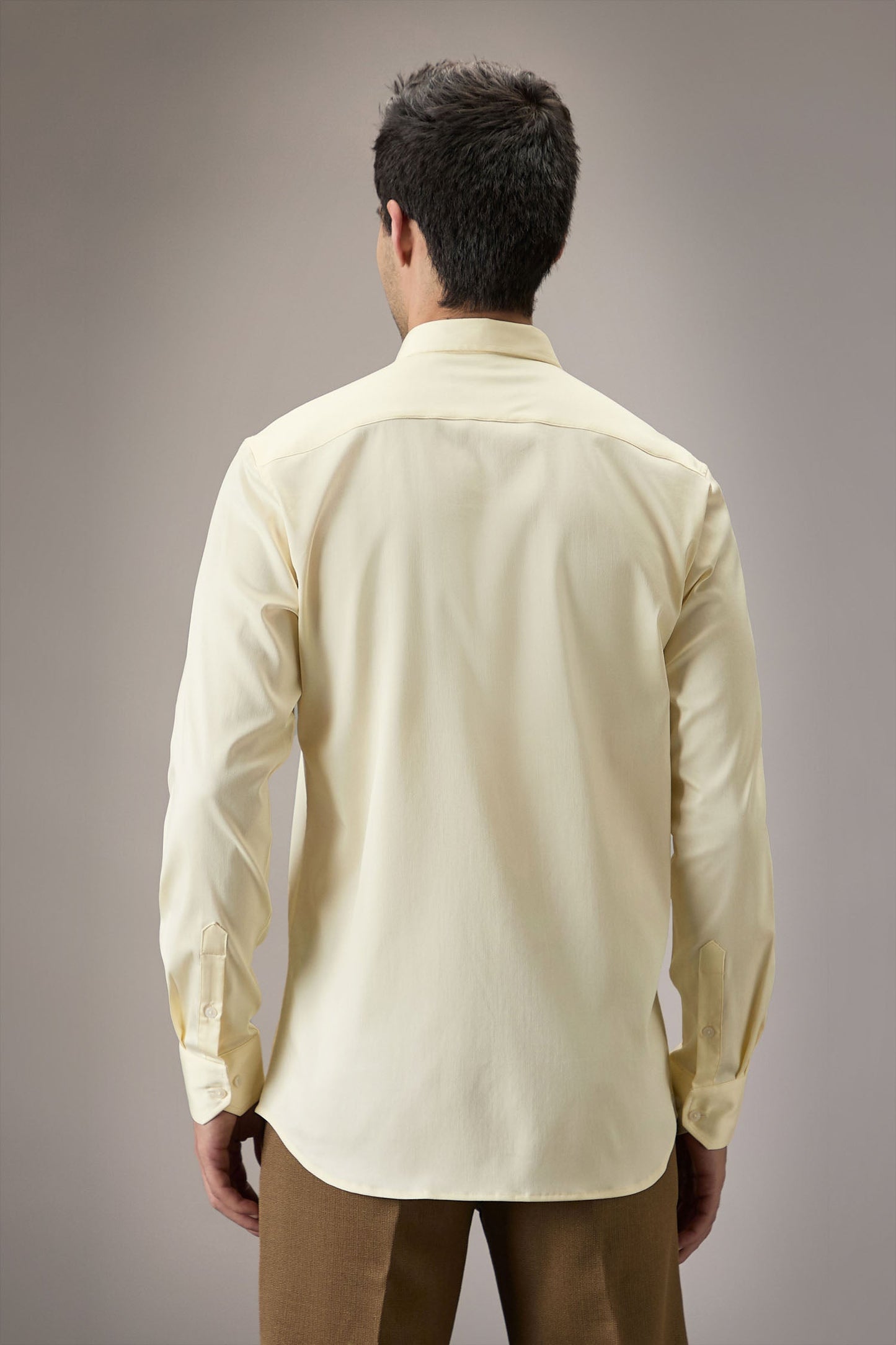 Heart Allover - Hand Embroidered Designer Shirt - Ivory