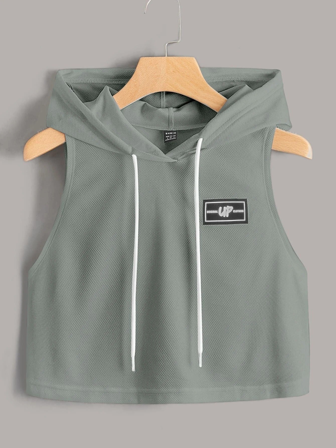 Printed Halter Neck Crop Summer Hoodie