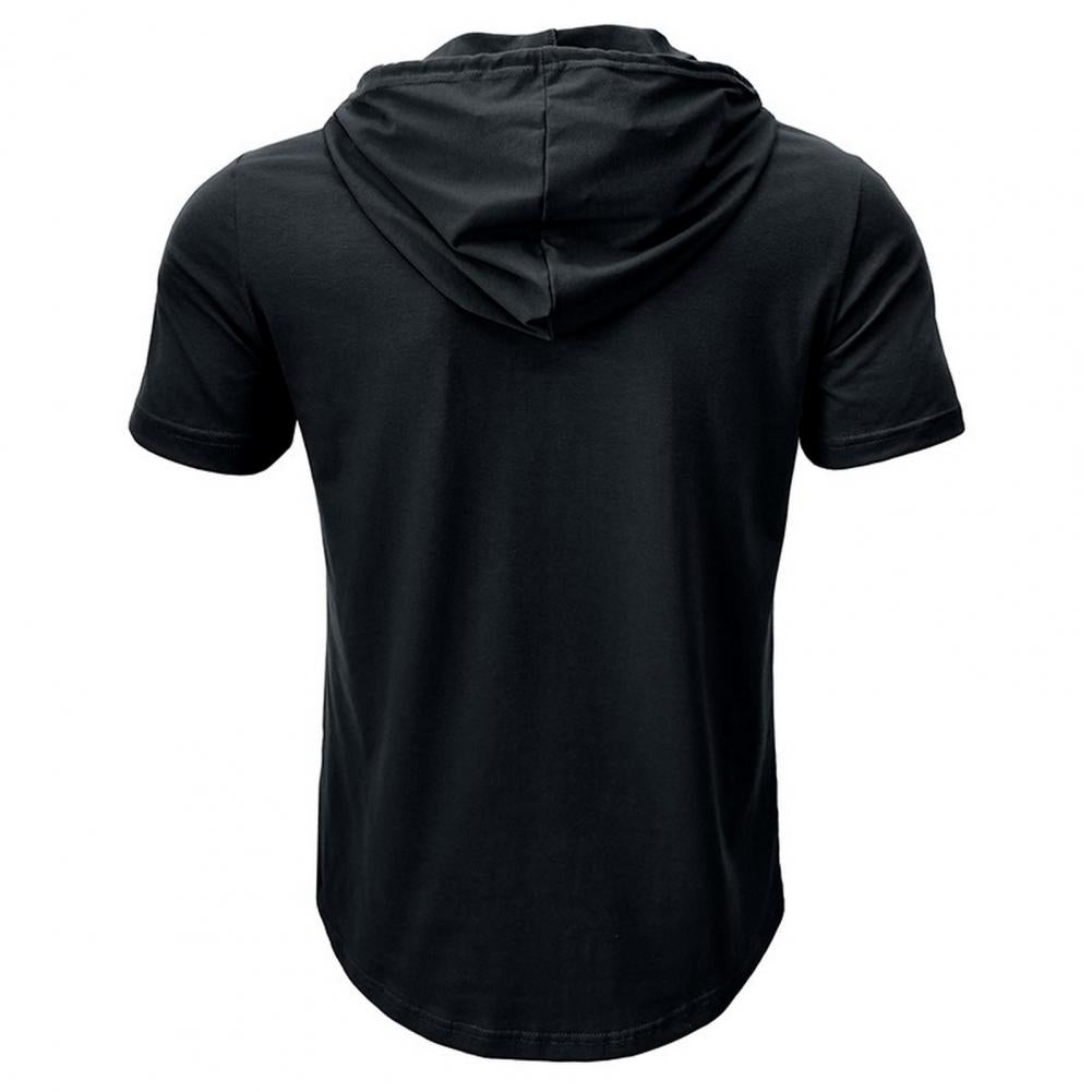 Best Selling Half Sleeves Hoodie (black)
