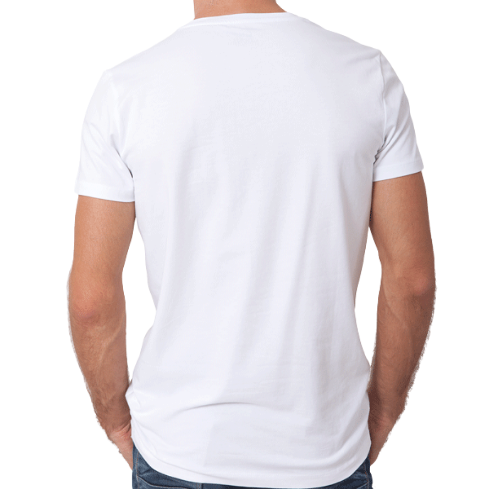 Half Sleeves 180 GSM T-Shirts for Men Cotton (White)