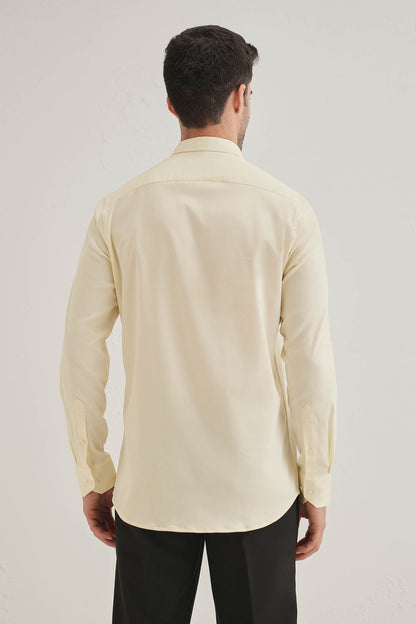 Bobcat - Hand Embroidered Designer Shirt - Ivory