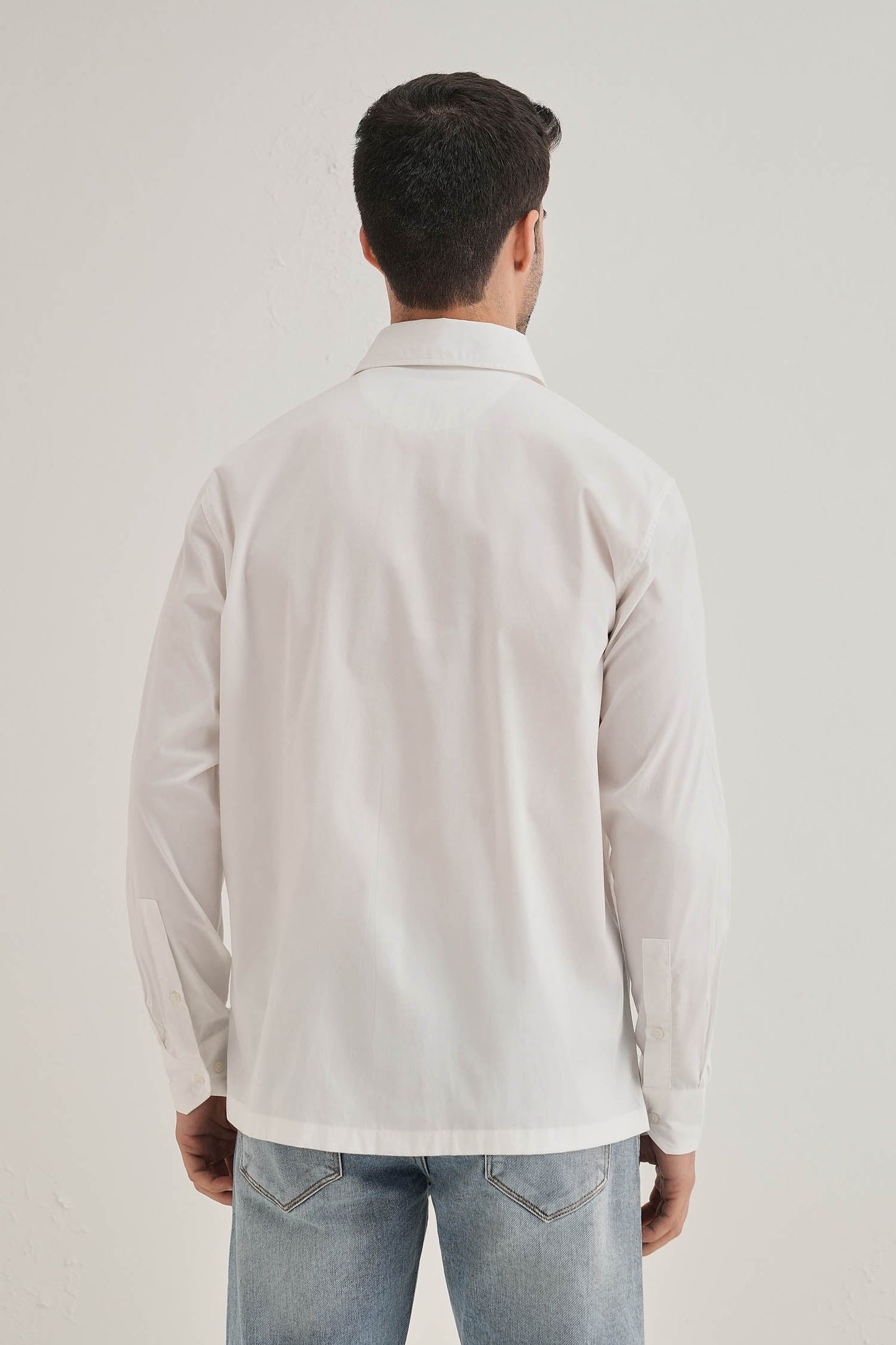 Octopod(Octopus) - Hand Embroidered Designer Shirt - White
