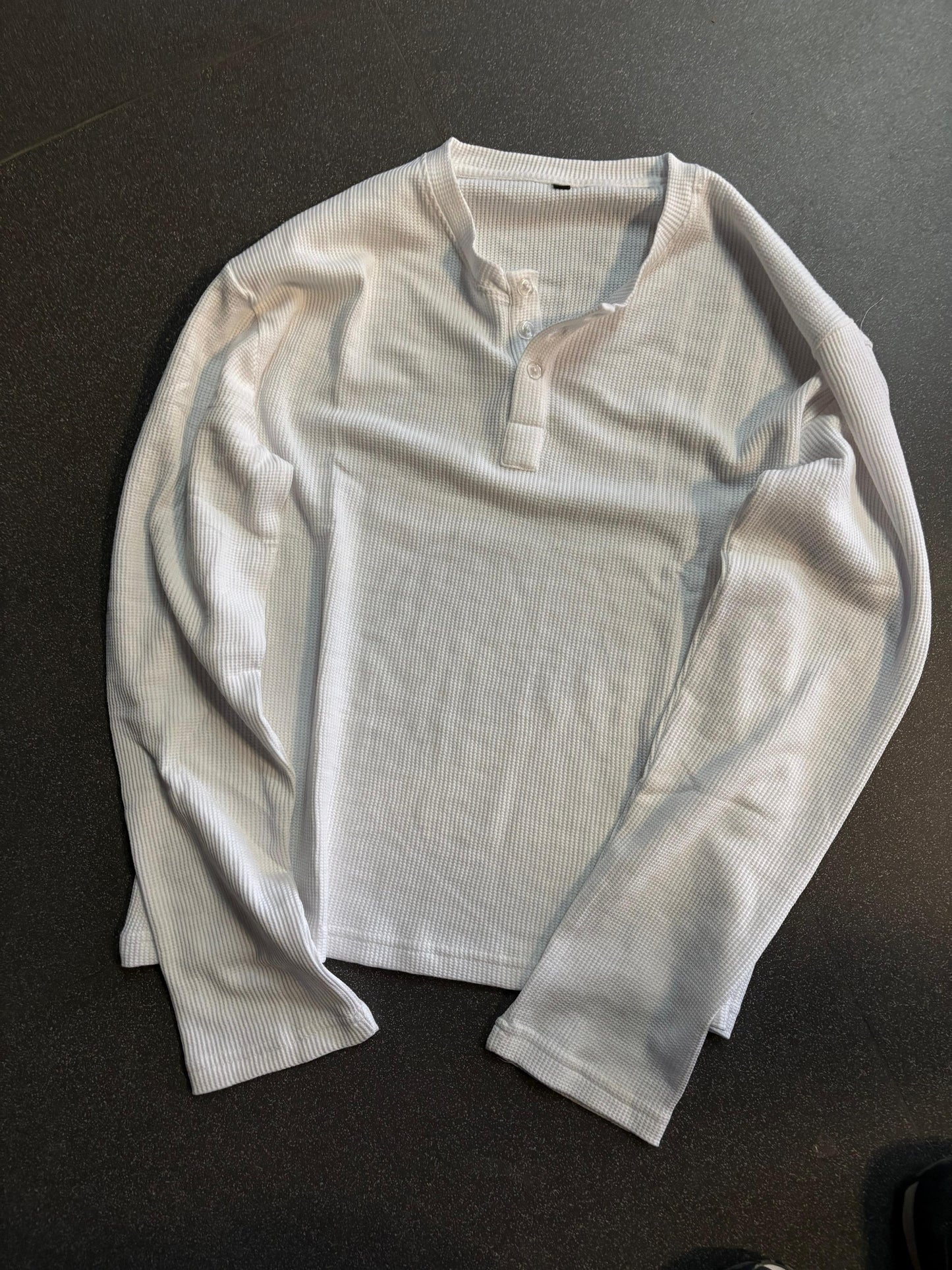 Easy Vibe Henley- White