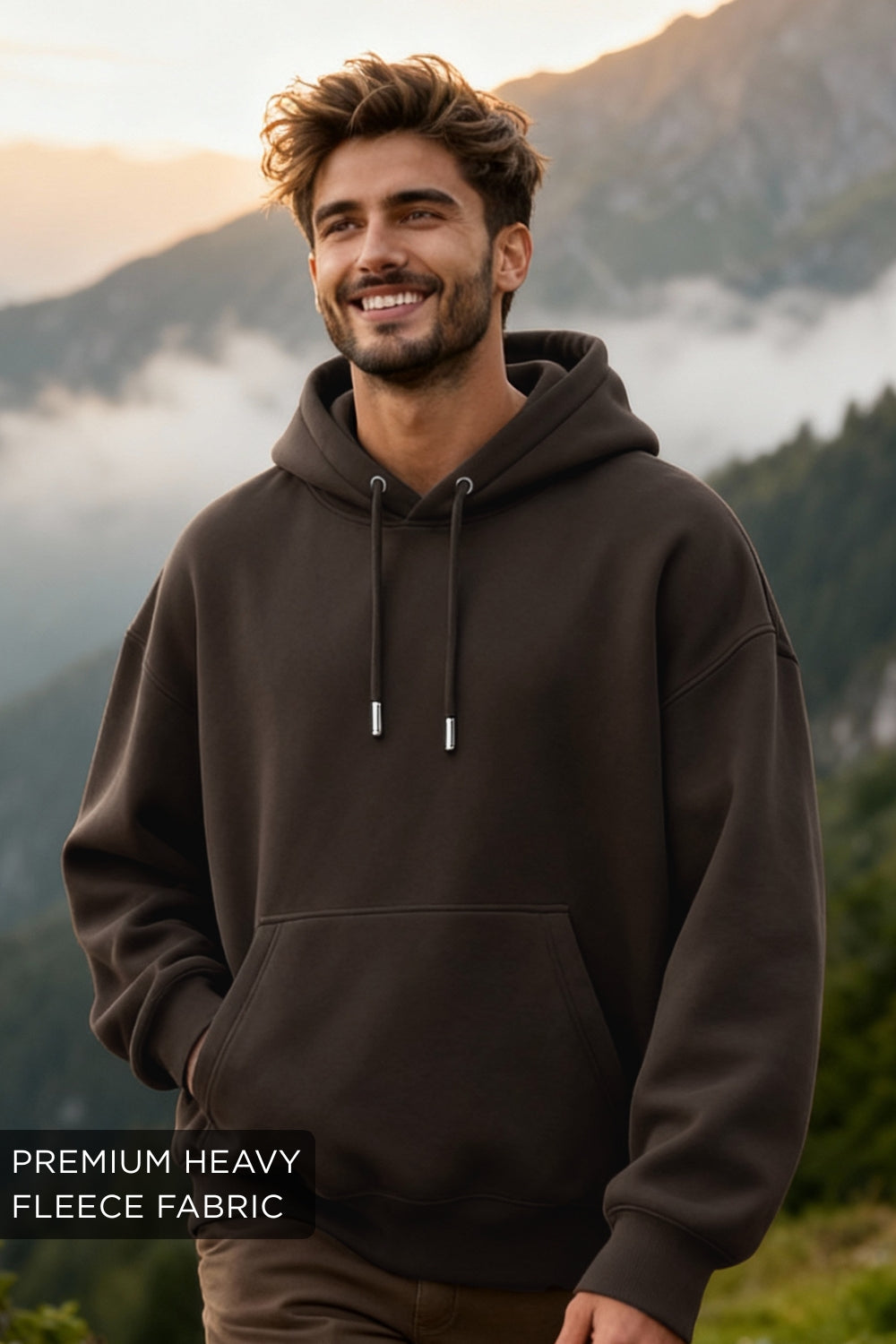 Nobero Heavy Fleece Oversized Hoodie