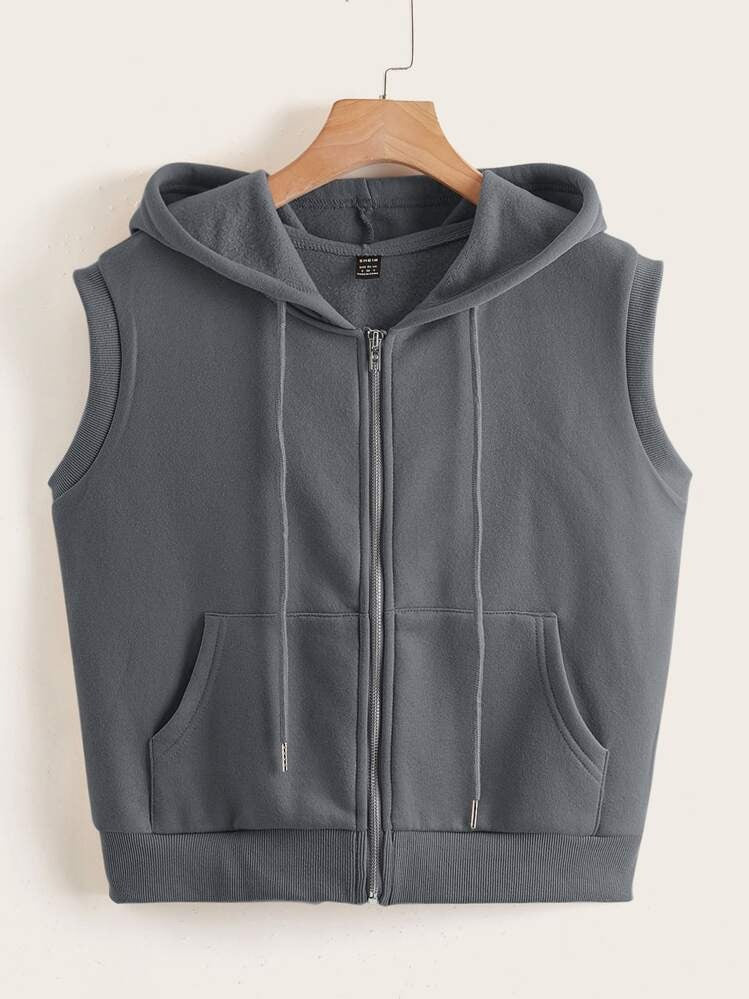 Halter Neck Crop Summer Zipper Hoodie