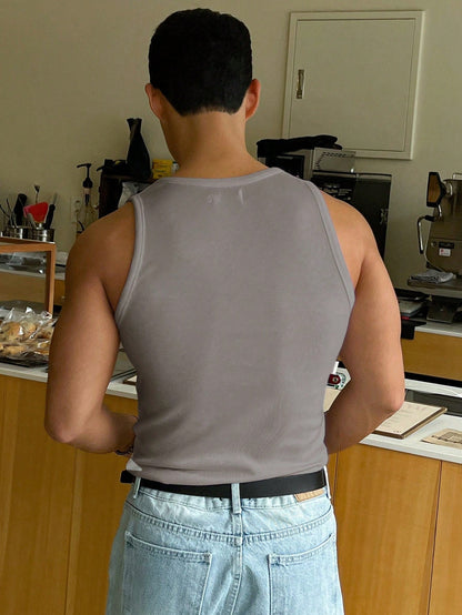 Versatile basic Men's tank top | Grey|