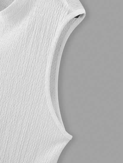 Comfortable Men's white tank top |summer essential|
