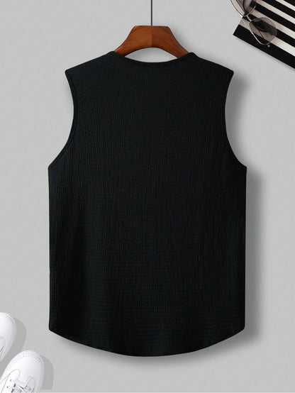 Comfortable Men's white tank top |summer essential|