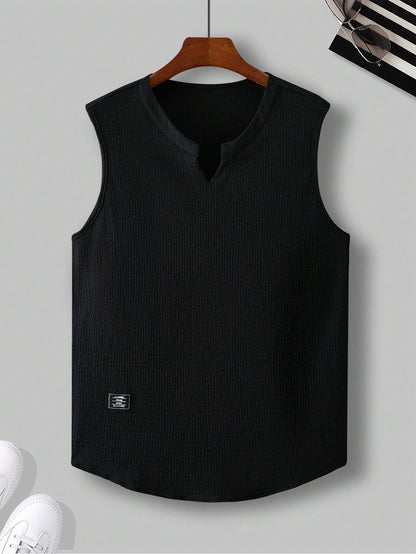 Comfortable Men's white tank top |summer essential|