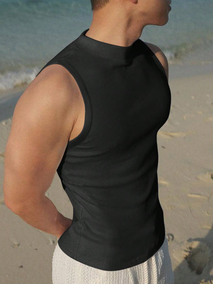 Stylish Men's tank top | BLACK|