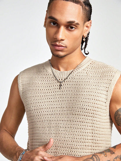 Versatile patterned men's tank top