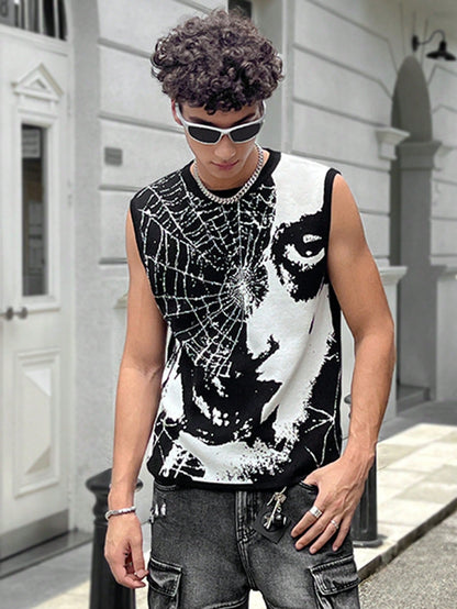 Web summer essential men's tank top