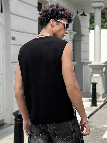 Web summer essential men's tank top