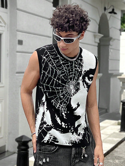 Web summer essential men's tank top
