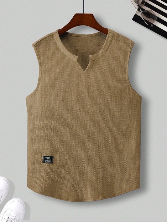 Comfortable Men's Brown tank top |summer essential|