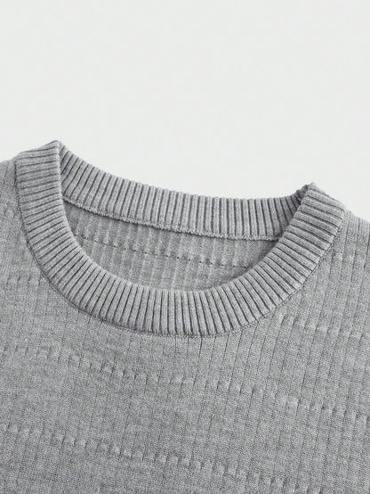 Versatile patterned men's tank top| Grey |