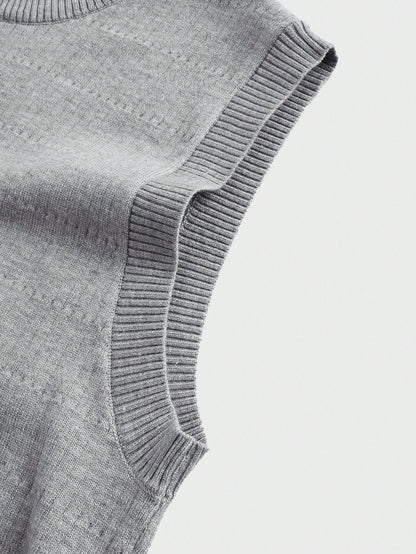 Versatile patterned men's tank top| Grey |
