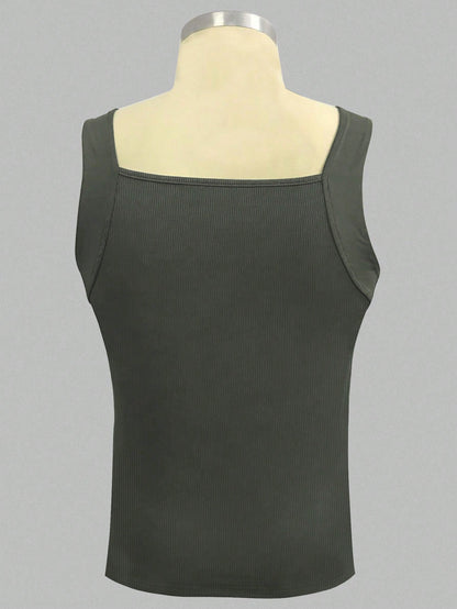 Men's body fit tank top  |summer essential|