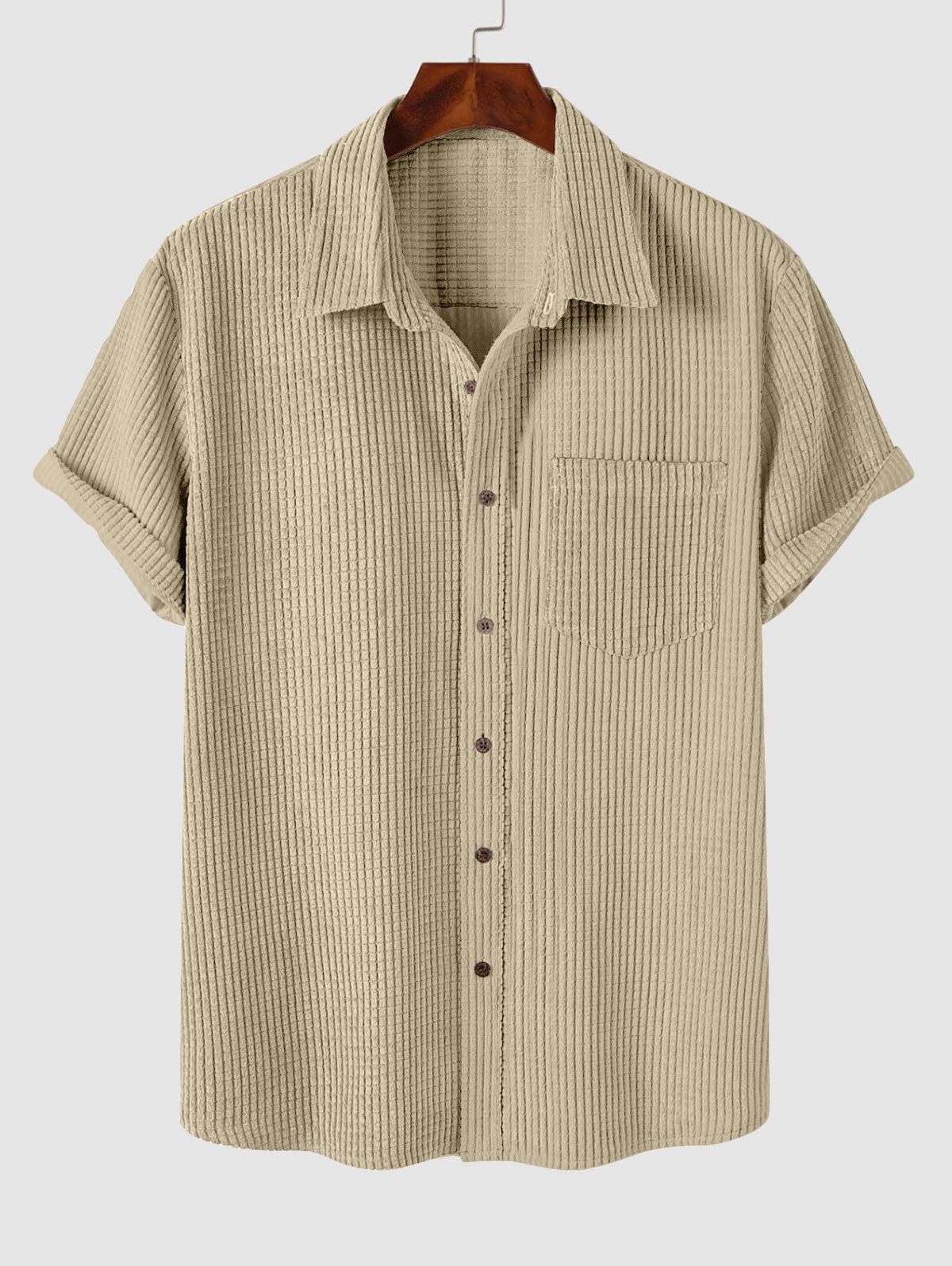 Mens Corduroy Front Pocket Shirt