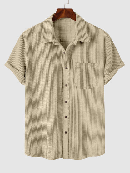 Mens Corduroy Front Pocket Shirt