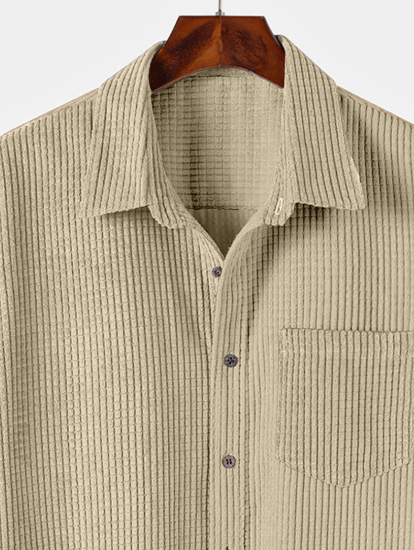Mens Corduroy Front Pocket Shirt