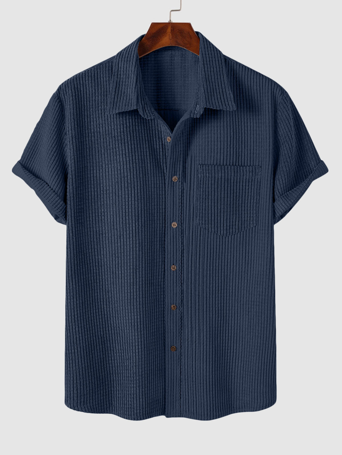 Mens Corduroy Front Pocket Shirt