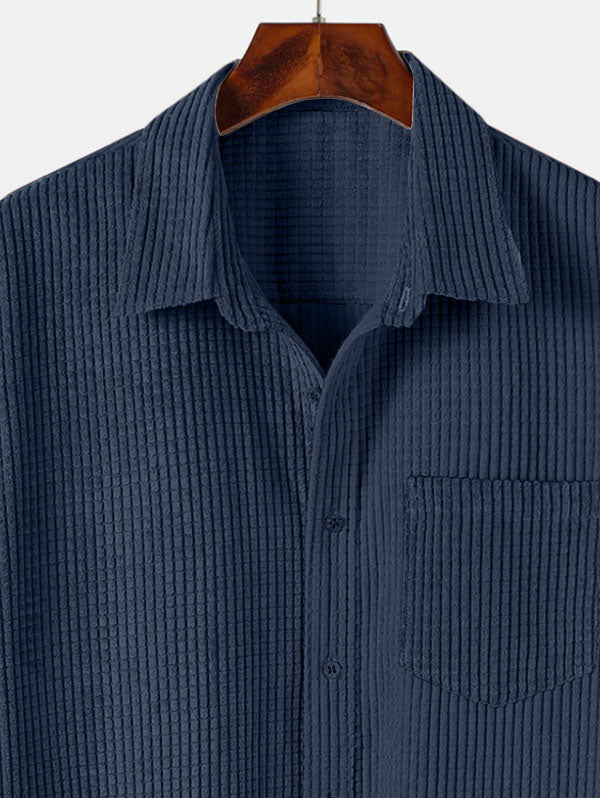 Mens Corduroy Front Pocket Shirt