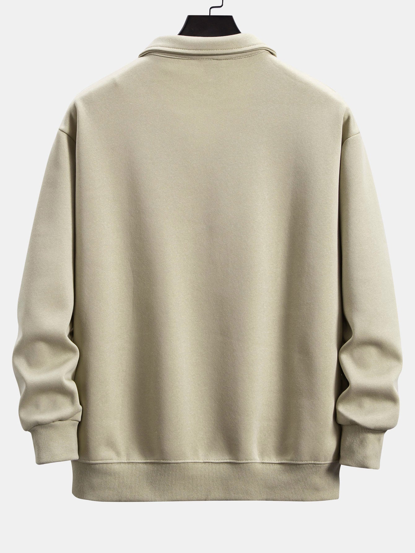 Relax Fit Polo Collar Sweatshirt