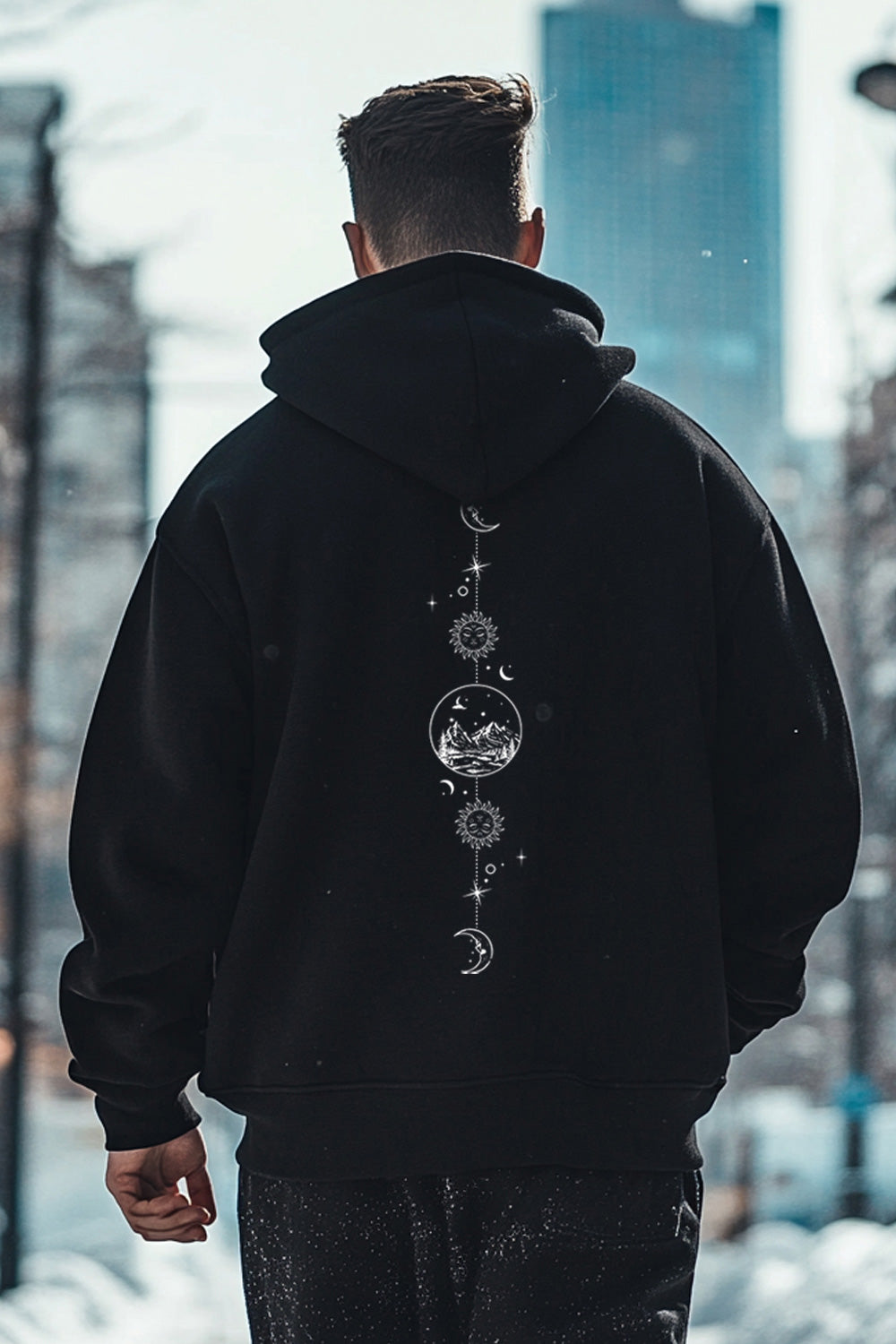 Lunar Echo Oversized Hoodie