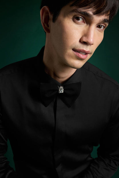 Crystal - Hand Embroidered Designer Bow-Tie