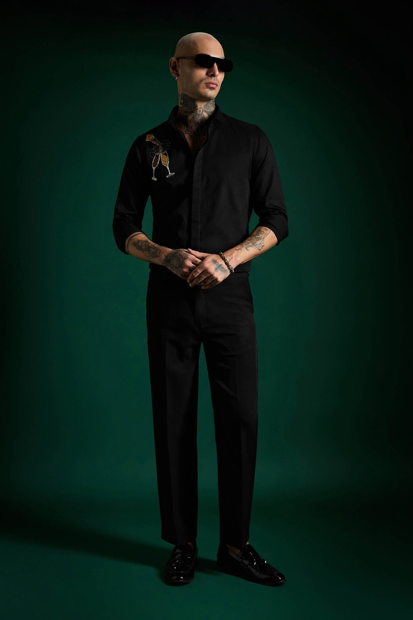 The Champagne Shirt - Black