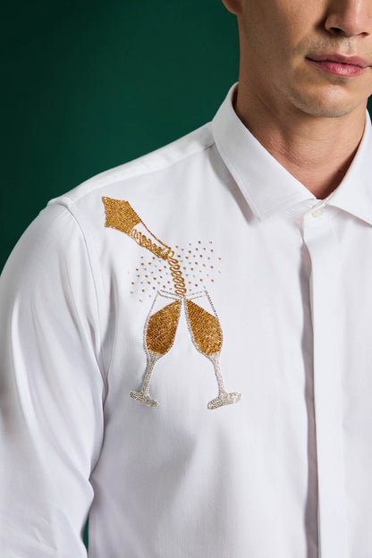 The Champagne Shirt - White
