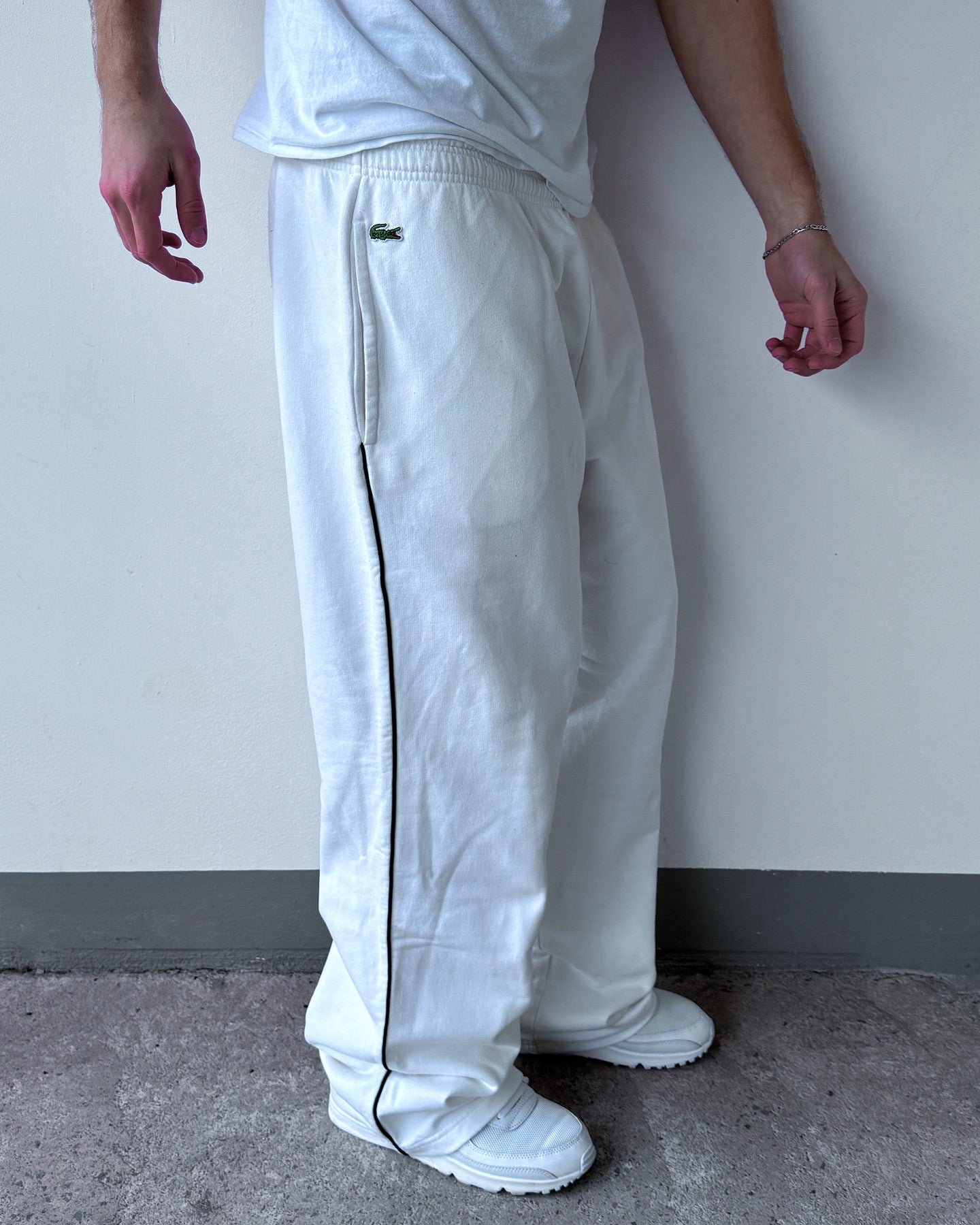 Statement white zipper trackpants | Premium quality| summer essential |