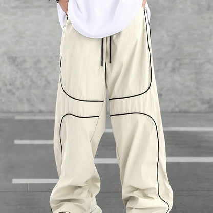 Baggy White Designer trackpants | summer essential|