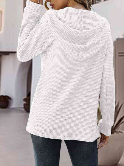 Knitted Hoodies for girls-White