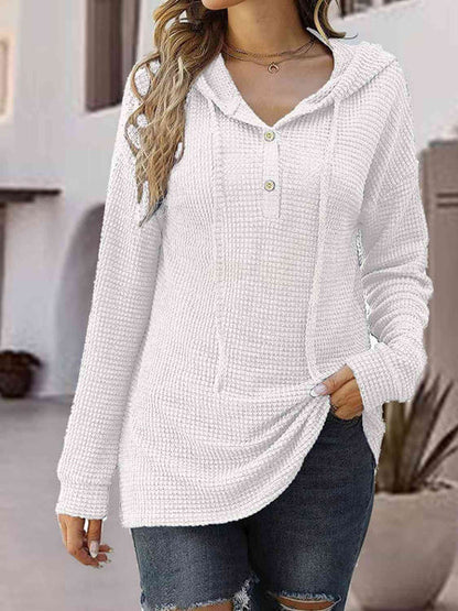 Knitted Hoodies for girls-White