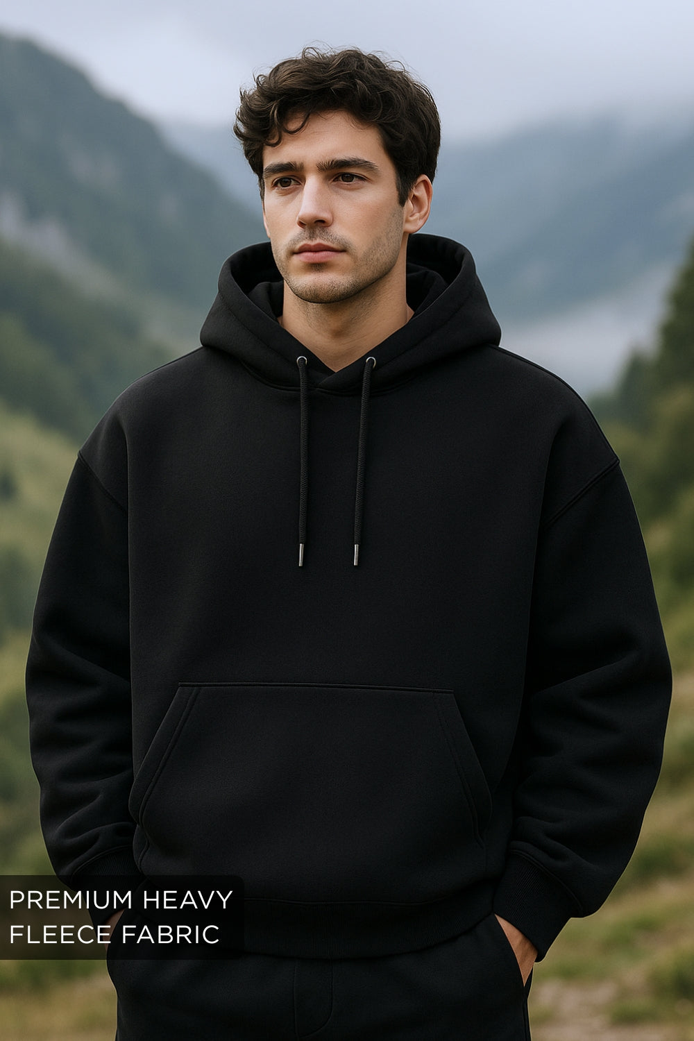 Nobero Heavy Fleece Oversized Hoodie