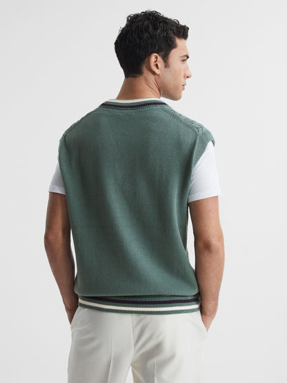 V Neck green armor summer Vest