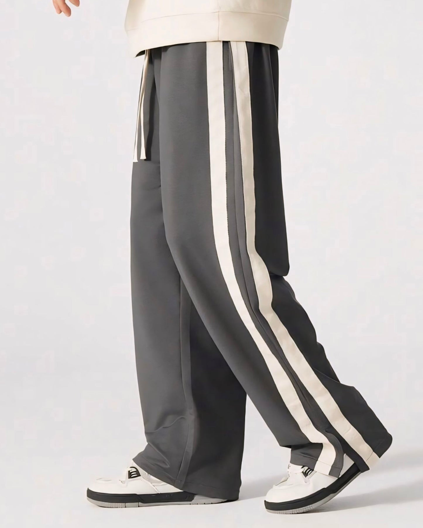 Grey Slit Trackpant