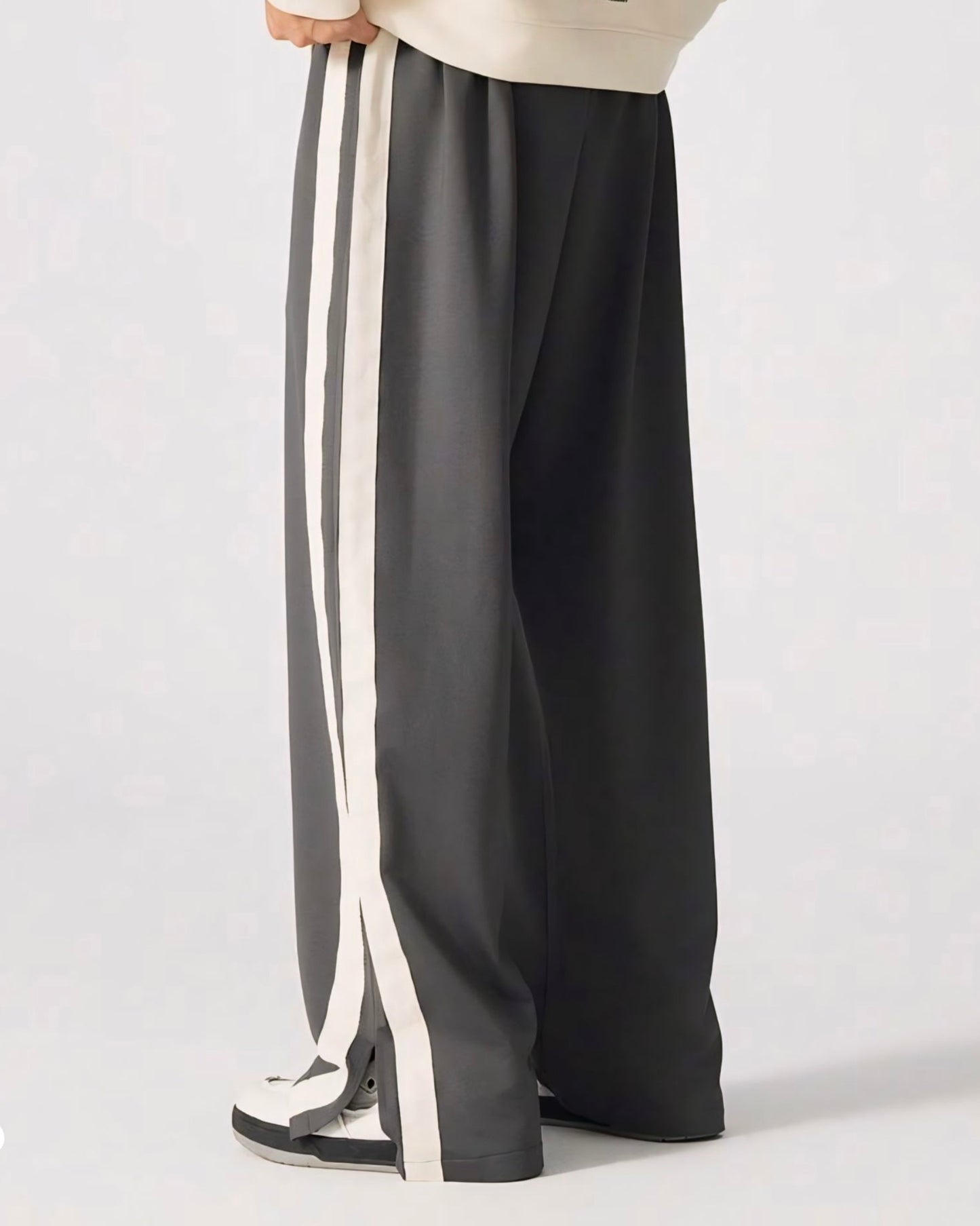 Grey Slit Trackpant