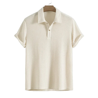 Men's Jacquard Textured Polo