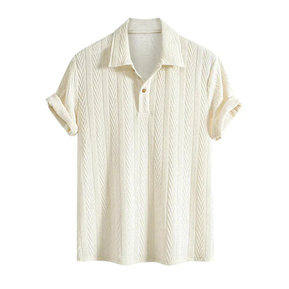 Men's Jacquard Textured Polo