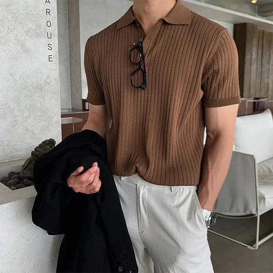 Mens Knit Polo