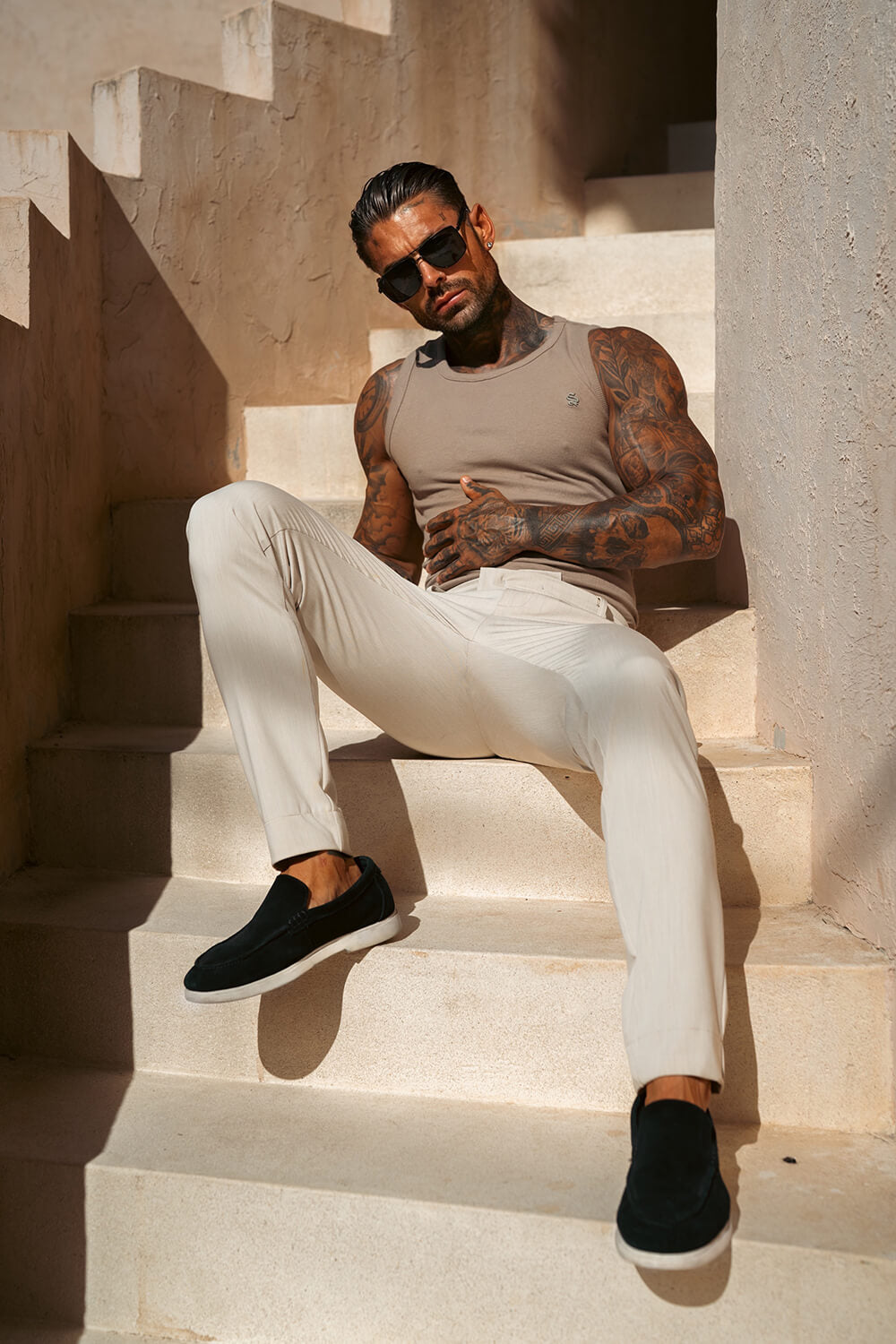 Cannes Luxe Vest - Beige
