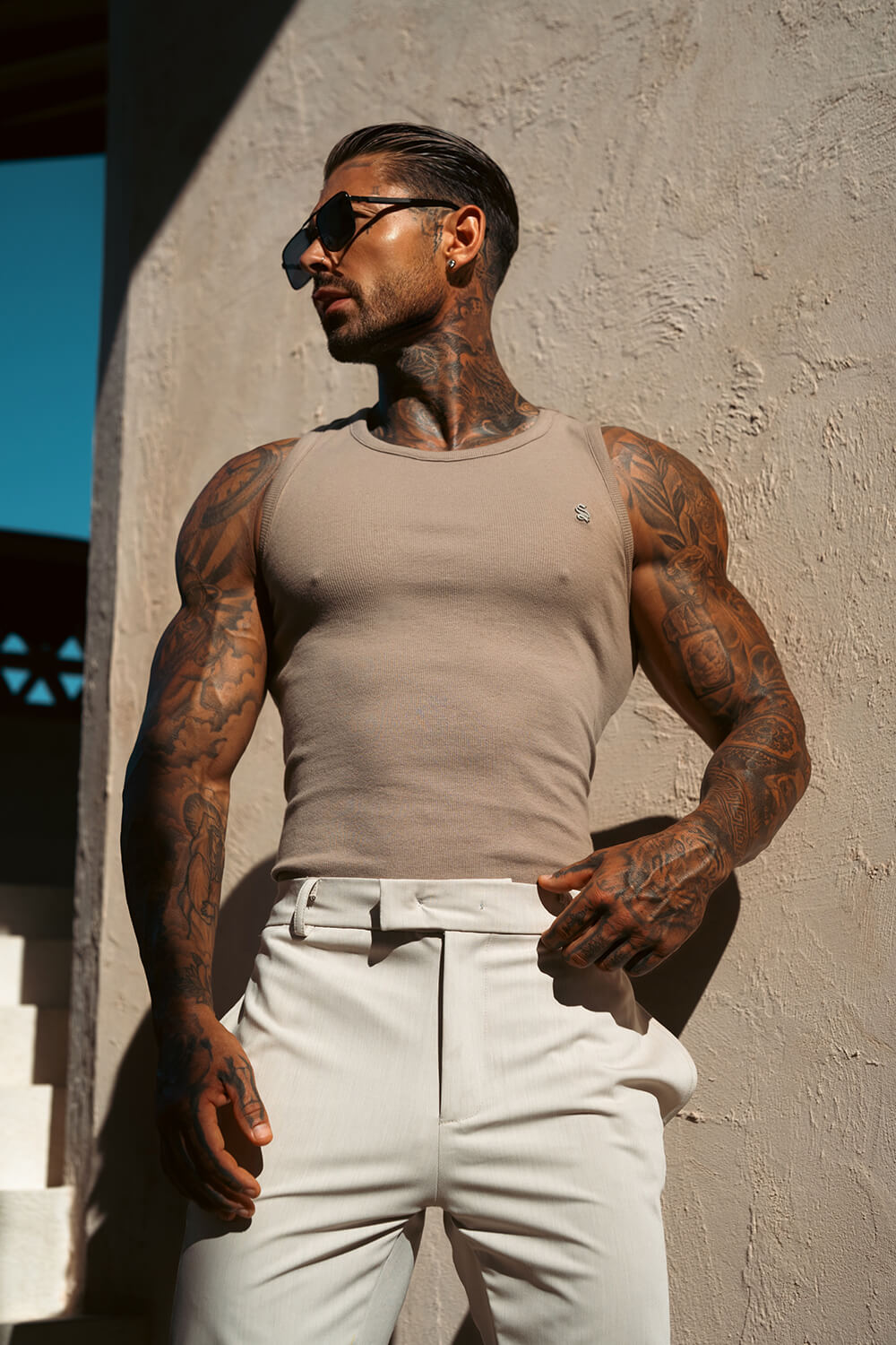 Cannes Luxe Vest - Beige