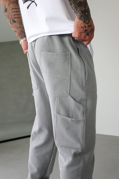 Brushed Carpenter Joggers - Grey