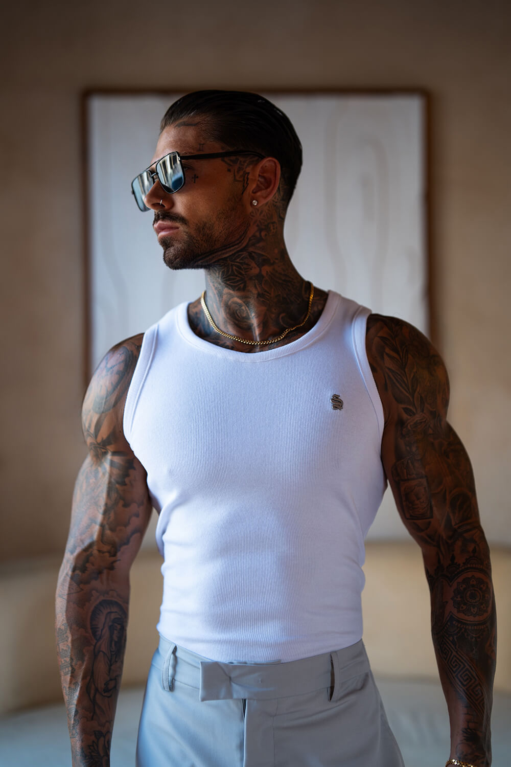 Cannes Luxe Vest - White