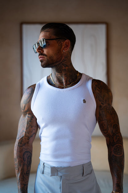 Cannes Luxe Vest - White