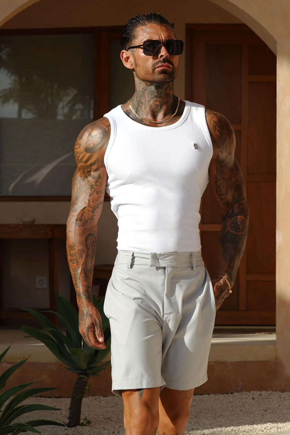Cannes Luxe Vest - White