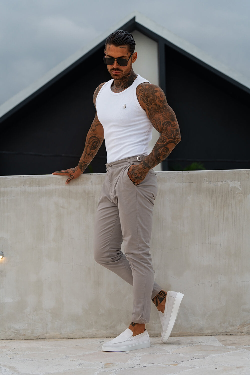 Cannes Luxe Vest - White